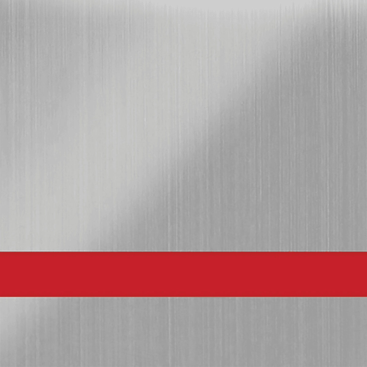 24X49 Duets Brushed Stainless/Red 1/8 Laser Xt Metals