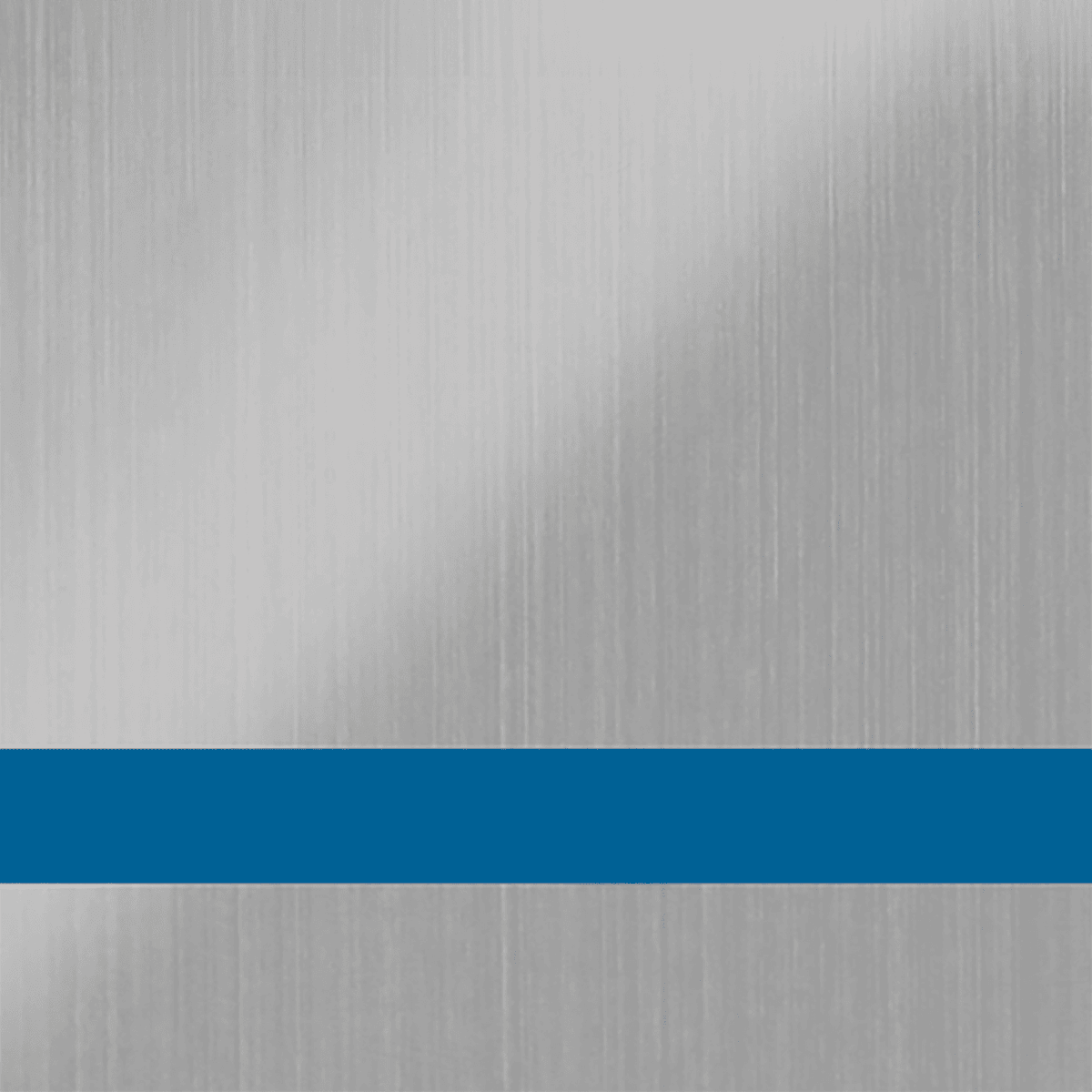 24X49 Duets Brushed Stainless/Blue 1/8 Laser Xt Metals