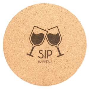 4" Round Cork Coaster