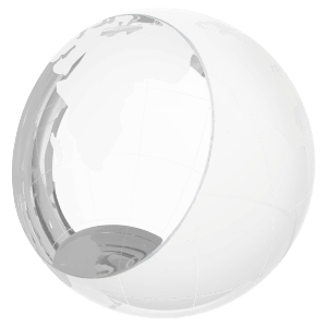 3" Crystal Globe Paperweight