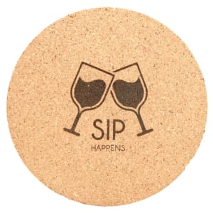 Round Cork Coaster