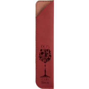 Rose Leatherette Single Pen Sleeve