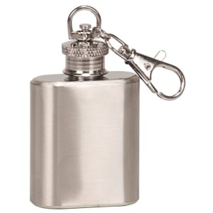 Stainless Steel 1 oz. Flask Keychain