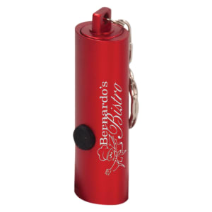 Red 3-LED Flashlight Keychain