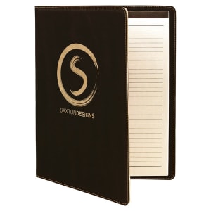 Black/Gold Leatherette Portfolio