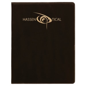 Black/Gold Leatherette Portfolio