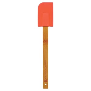 Red Silicone Spatula with Bamboo Handle