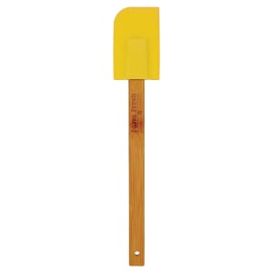 Yellow Silicone Spatula with Bamboo Handle