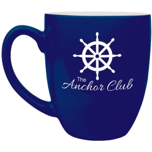 Blue 16 oz. Bistro Ceramic Mug