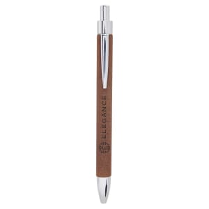 Dark Brown Leatherette Ballpoint Pen