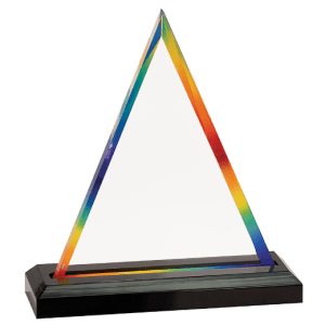 RAINBOW TRIANGLE IMPRESS ACRYLIC