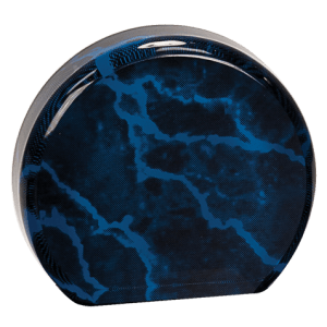 BLUE MARBLE ACRYLIC ROUND