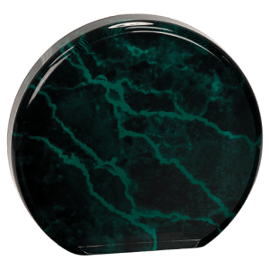 GREEN MARBLE ACRYLIC ROUND