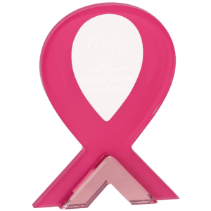 PINK RIBBON STAND-UP ACRYLIC