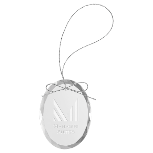 Oval Premier Glass Ornament