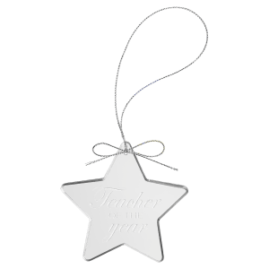 Star Premier Glass Ornament