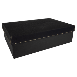 Black/Gold Leatherette Gift Box