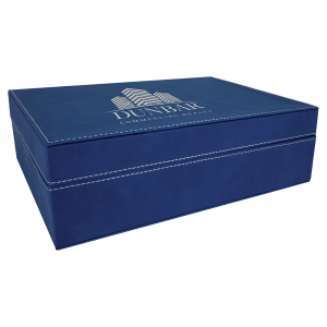 Blue/Silver Leatherette Gift Box