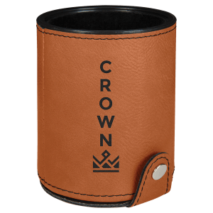 Rawhide Leatherette Dice Cup Set