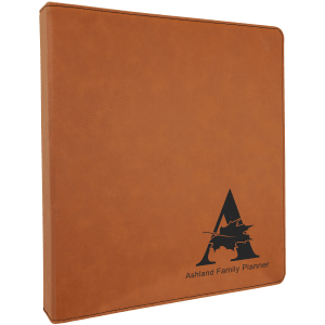 Rawhide Laserable Leatherette 3 Ring Binder with 1 Slant D Rings