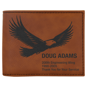 Rawhide Leatherette Bifold Wallet with Flip ID