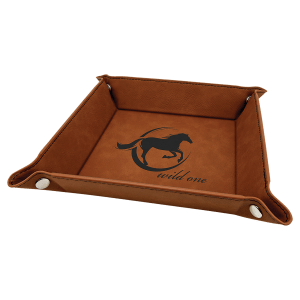 Rawhide Leatherette Snap Up Tray