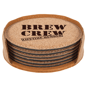 Cork Round 6-Coaster Set