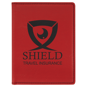 Red Leatherette Passport Holder