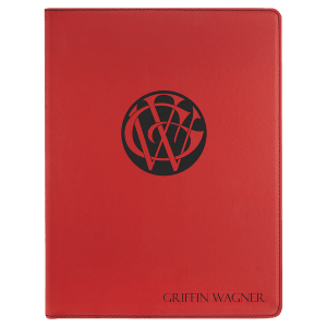 Red Leatherette Portfolio