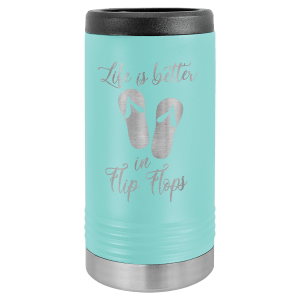 Teal Polar Camel Insulated Slim Beverage Holder