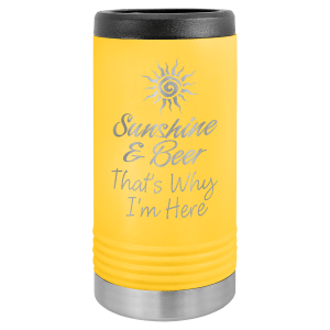 Yellow Polar Camel Insulated Slim Beverage Holder