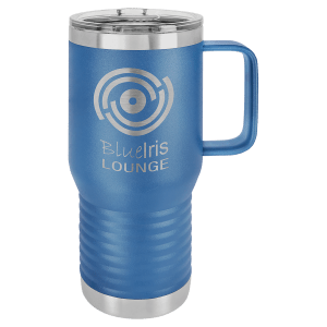 Royal Blue Polar Camel 20 oz. Travel Mug with Clear Slider Lid