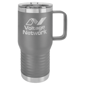 Dark Gray Polar Camel 20 oz. Travel Mug with Clear Slider Lid