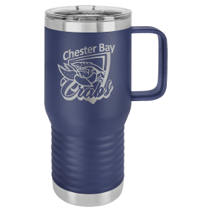 Navy Blue Polar Camel 20 oz. Travel Mug with Clear Slider Lid