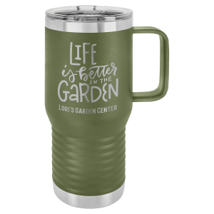 Olive Green Polar Camel 20 oz. Vacuum Insulated Travel Mug with Slider Lid