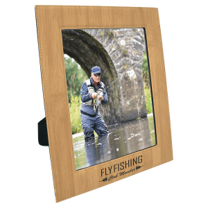 Bamboo Leatherette Photo Frame