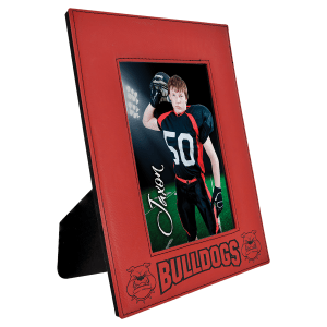 Red Leatherette Photo Frame