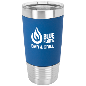 Blue/White Polar Camel Silicone Grip Tumbler