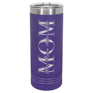 Purple 22 oz. Polar Camel Skinny Tumbler with Slider Lid