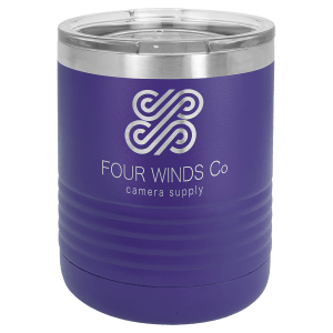 Purple 10 oz. Polar Camel Ringneck Tumbler with Clear Lid