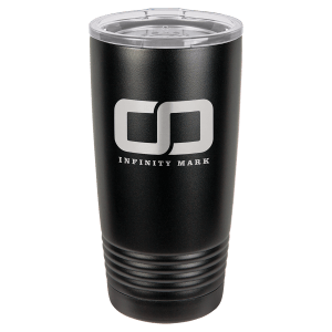 Black 20 oz. Polar Camel Ringneck Tumbler with Clear Lid-No Top Ring