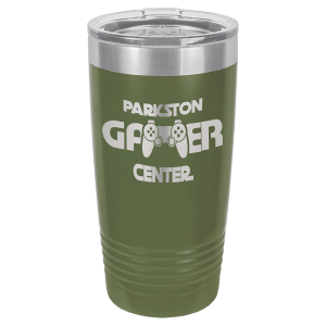 Olive Green 20 oz. Polar Camel Ringneck Tumbler with Clear Lid