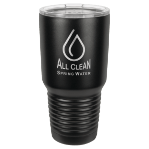 Black 30 oz. Polar Camel Ringneck Tumbler with Clear Lid-No Top Ring