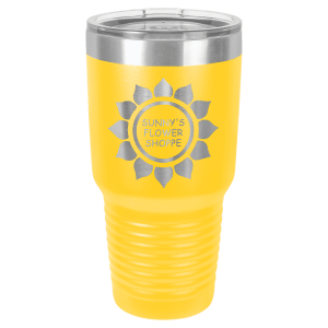 Yellow 30 oz. Polar Camel Ringneck Tumbler with Clear Lid