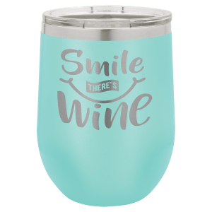 Teal 12 oz. Polar Camel Stemless Tumbler with Clear Lid