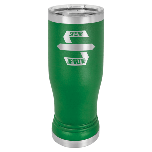 Green Polar Camel 14 oz. Pilsner with Clear Lid