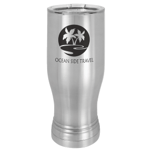 Stainless Steel Polar Camel 20 oz. Pilsner with Clear Lid