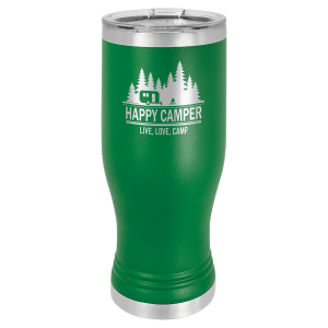 Green Polar Camel 20 oz. Pilsner with Clear Lid