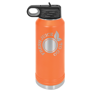 Orange 32 oz. Polar Camel Powder Coated Water Bottle