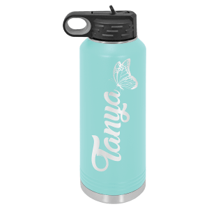 Teal 40 oz. Polar Camel Powder Coated Water Bottle